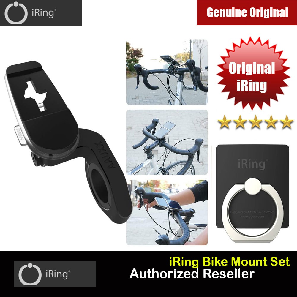 AAUXX iRing ด้ามจับโทรศัพท์อเนกประสงค์และขาตั้ง iRing พร้อม iRing Bike Mount ด้ามจับจักรยานแบบปรับได