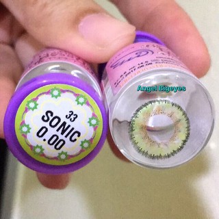 Sonic Green (2) บิ๊กอาย สีเขียว เขียว ขอบฟุ้ง Dream Color1 ค่าอมน้ำ42% Contact Lens Bigeyes คอนแทคเลนส์ ค่าสายตา แฟชั่น