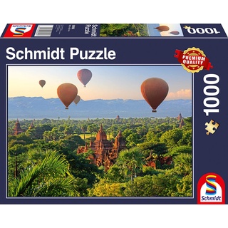 จิ๊กซอว์ Schmidt - Hot Air Balloons, Mandalay, Myanmar  1000 piece  (ของแท้  มีสินค้าพร้อมส่ง)