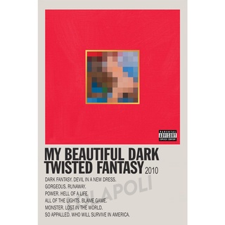 โปสเตอร์อัลบั้ม My Beautiful Dark Twisted Fantasy Kanye West