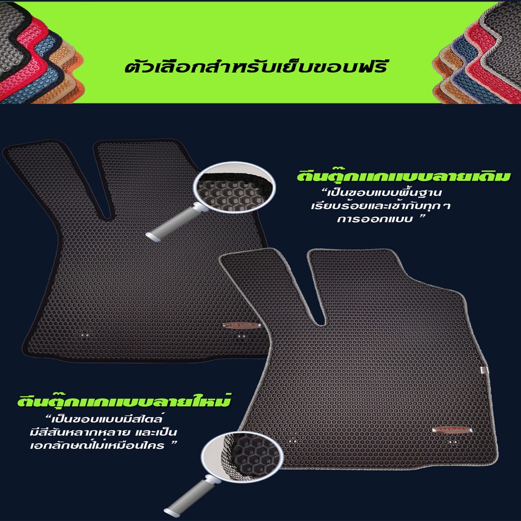 Benz W169 A200 2004-2012 Hatchback พรม2ชั้นแบบรูรังผึ้ง Blackhole - รูปที่ 7