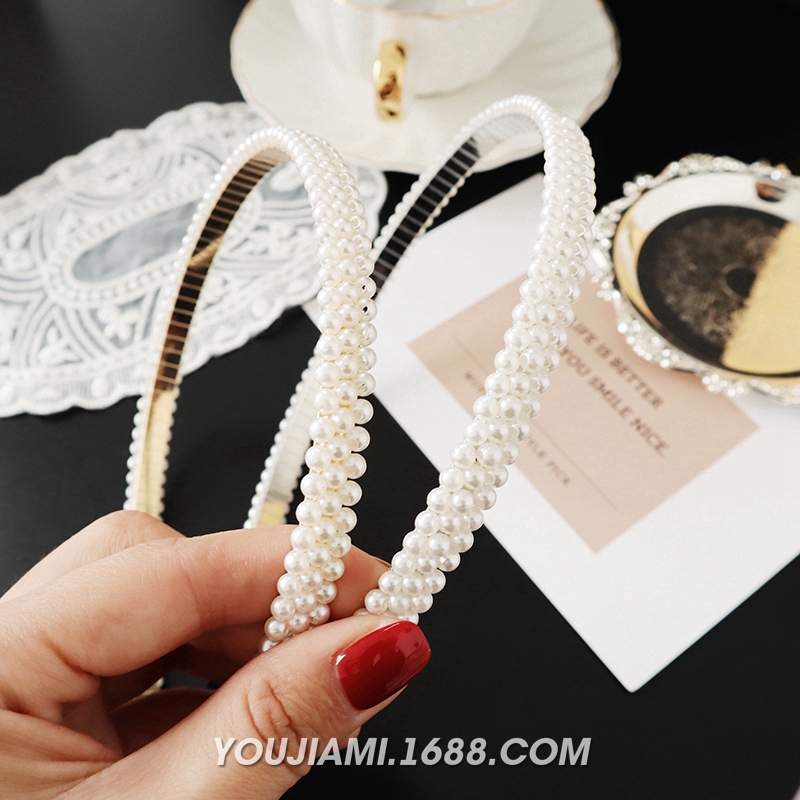 Headbands Headband Korean Style Pearl Accents for Women