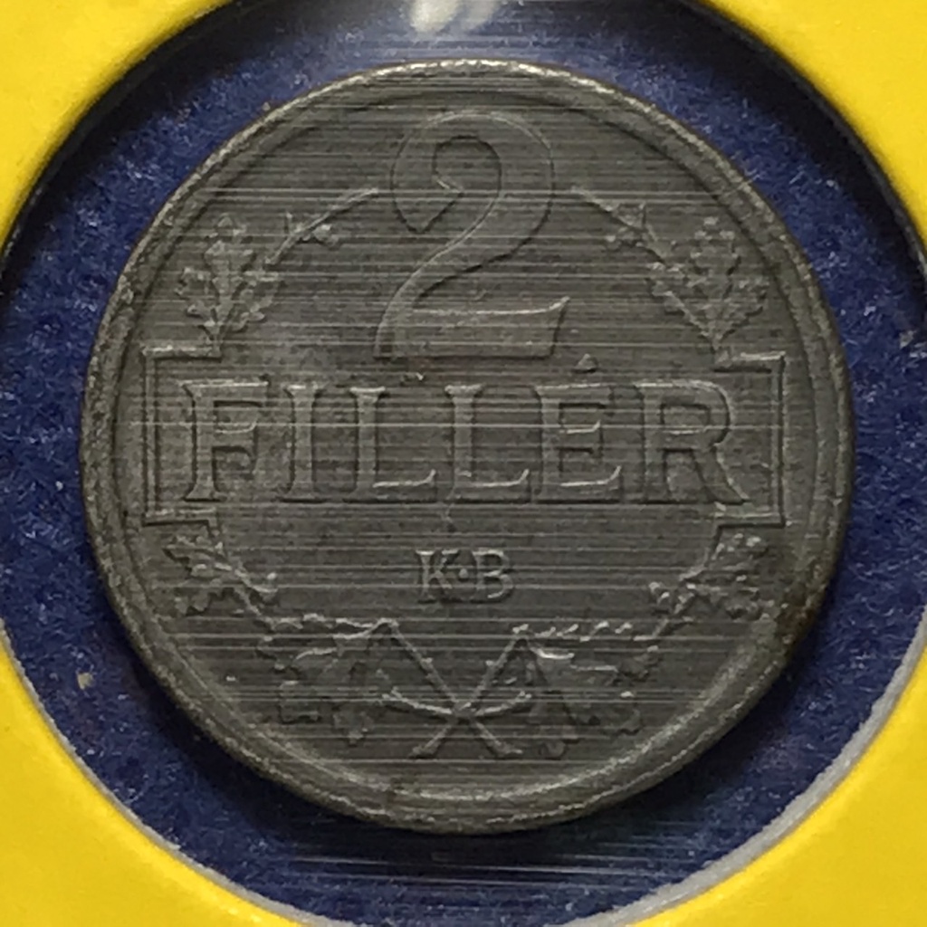 No.60558 ปี1918 ฮังการี 2 FILLER เหรียญสะสม เหรียญต่างประเทศ เหรียญเก่า หายาก ราคาถูก