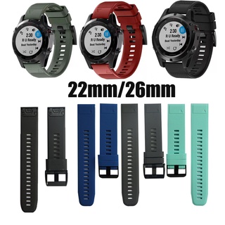 สายนาฬิกาข้อมือ 26 มม. 22 มม. Garmin Fenix 7X 7 6X 6 Pro EPIX Gen 2 Enduro Fenix 5 5X Plus 3 instinct 2 TACTIX DELTA Coros VERTIX 2 Approach S60 S62 สําหรับผู้ชาย