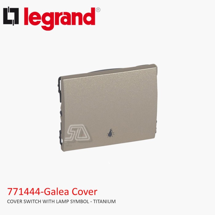LEGRAND GALEA LIFE COVER SWITCH พร้อมโคมไฟ SYMBOL - ไทเทเนียม
