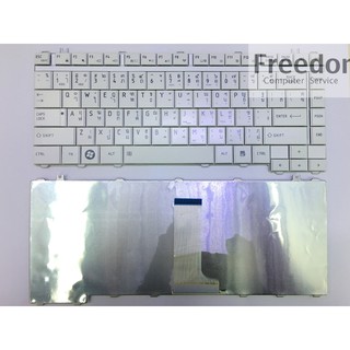 KEYBOARD TOSHIBA คีย์บอร์ด TOSHIBA Satellite A200 A205 A210 A215 A300 A305 L200 L300 M200 M205 QOSMIO F40 F45 สีขาว