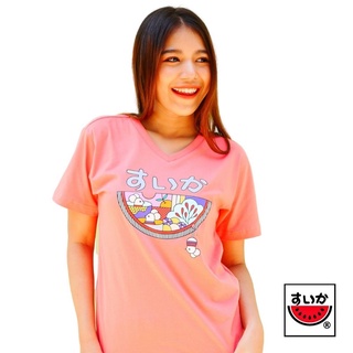 แตงโม (SUIKA) - เสื้อยืดคอลเลคชั่น SUIKA X CHER สี ชมพูโอรส ( TM.O-001 / TM.V-001 )