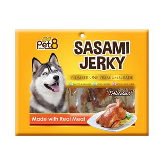 Pet8 Dog Snack Chicken Jerky Wrapped Taro (Fish Line) (300 g.)