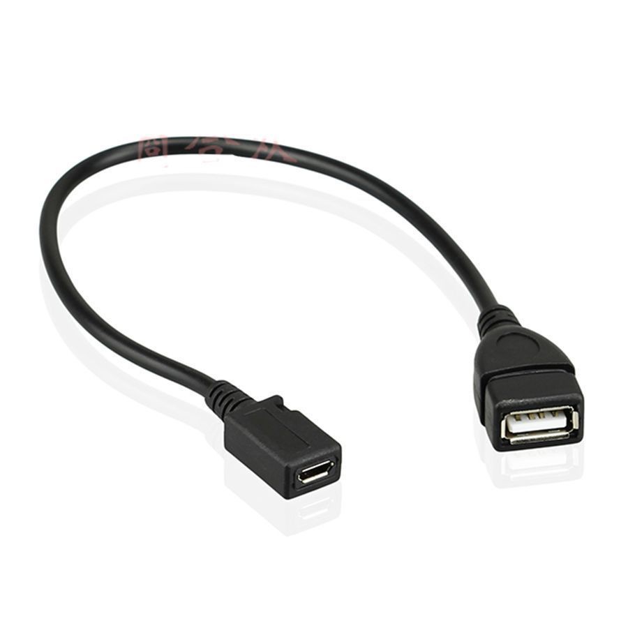 USB 2.0 A ซ็อกเก็ตหญิง Micro 5pin USB B อะแดปเตอร์สายเคเบิลหญิงตะกั่ว Micro B 5Pin สายชาร์จข้อมูล