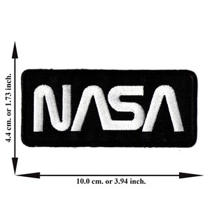 ตัดรีด ตัวรีดติดเสื้อ อาร์มปัก ติดเสื้อปัก ปักเสื้อ DIYลาย NASA สี่เหลี่ยม9