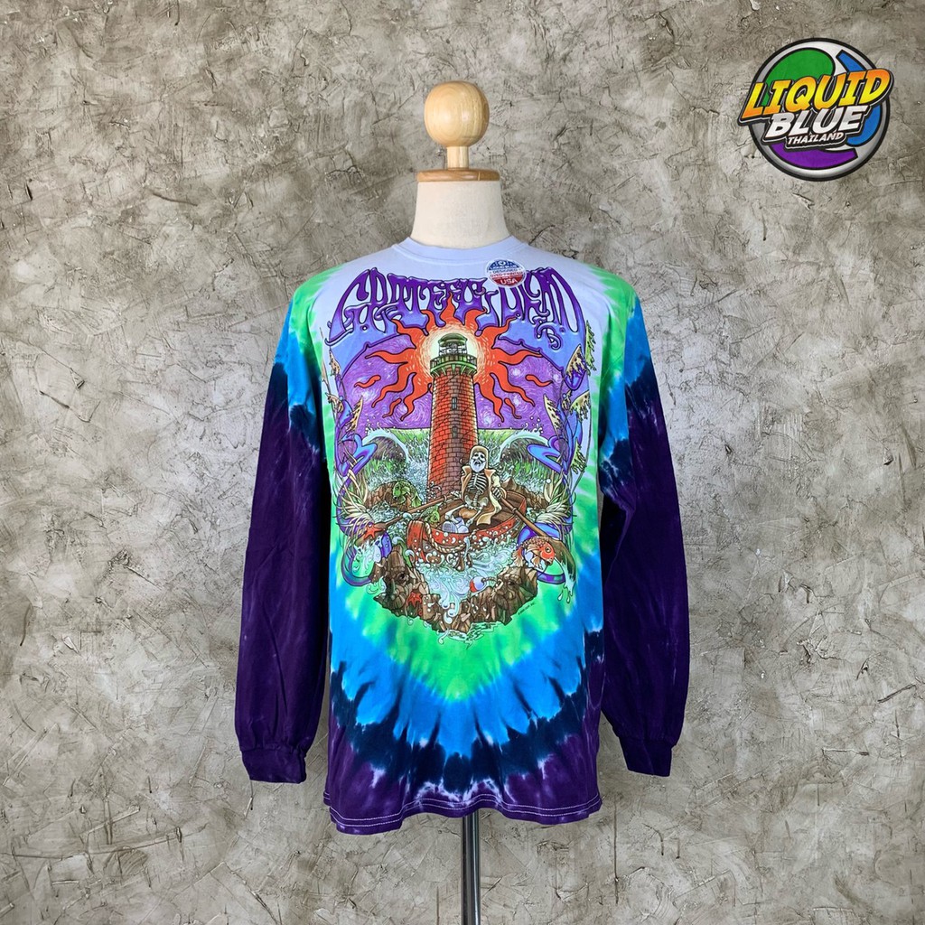 ส่งฟรี !! GRATEFUL DEAD WATCH TOWER LONG SLEEVE เสื้อยืดแบรนด์ Liquid Blue ของแท้ 100%