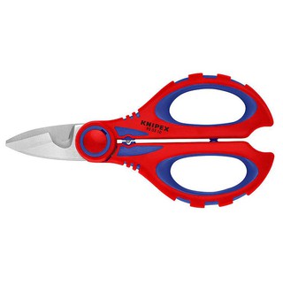 Knipex กรรไกรสำหรับช่างไฟฟ้าพร้อมซองเก็บ มีย้ำสลิปเข้าปลายสาย 950510