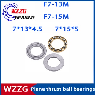 Wzzg ตลับลูกปืนกันรุนเม็ดกลม ขนาดเล็ก F7-13M F7-15M 7X13X4.5 มม. 7X15X5 มม. 10 ชิ้น