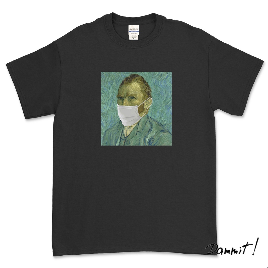 Vincent VAN GOGH WEAR MASK เสื้อยืด - S, M, L, XL.