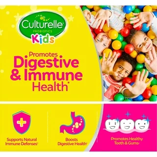 แก้ท้องผูกเด็ก ท้องเสีย Culturelle Probiotic Kids & Baby สำหรับเด็ก โปรไบโอติก โพรไบโอติก เสริมภูมิคุ้มกัน ขายดี#1 🇺🇸