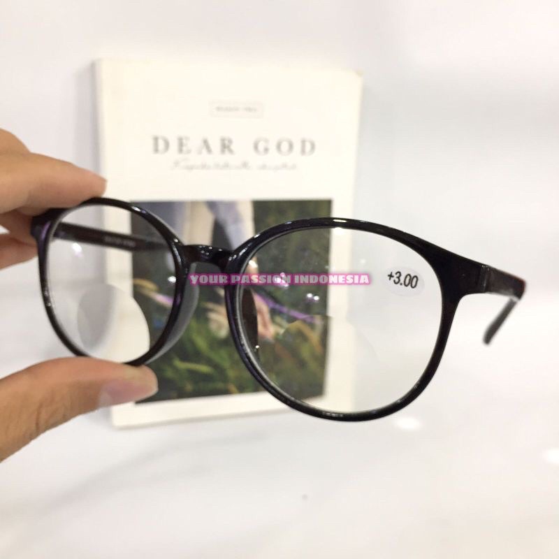 Plus แว่นสายตาสั้น +1.00 ถึง +3.00 Unisex Free Box and Cleaning Cloth