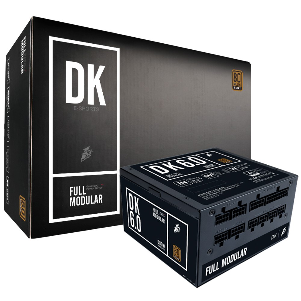 1ST PLAYER DK 6.0 600W FULL MODULAR PSU [รับประกัน 3 ปี , แลกเปลี่ยน 1 ถึง 1 ถึง 1!! ]