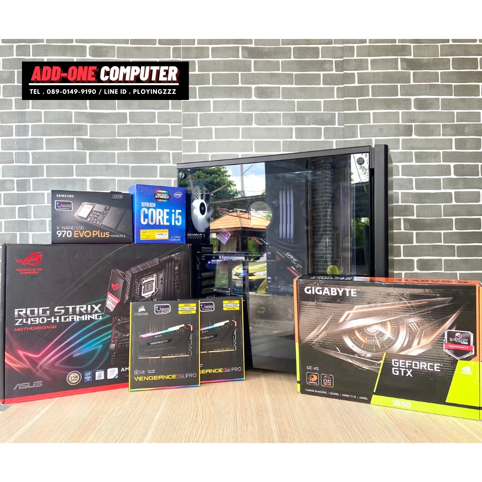 คอมพิวเตอร์เล่นเกมส์ (สินค้ามือสอง) NTEL CORE i5-10600 / RAM 32G / GTX1650 4G / NZXT KRAKEN X63