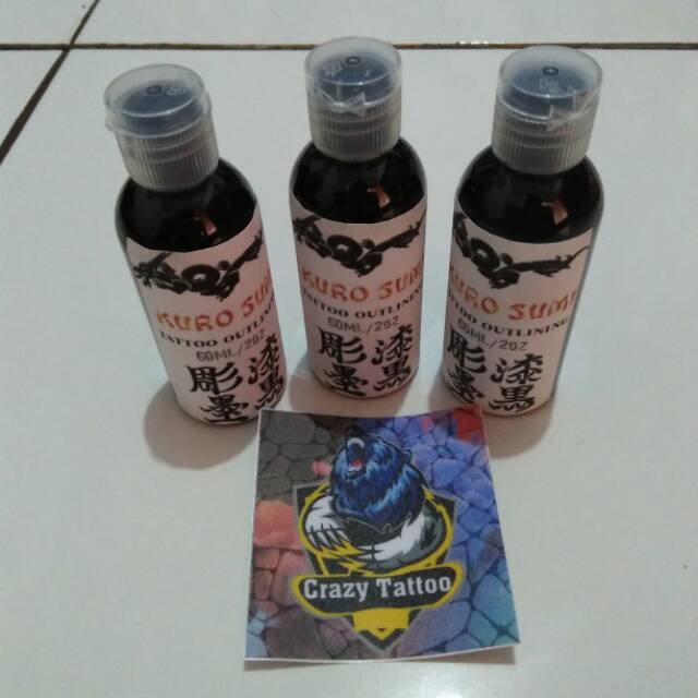 Kuro sumi rebottle หมึกสัก 60ML 2oz หมึกสี kurosumi สัก ORIGINAL