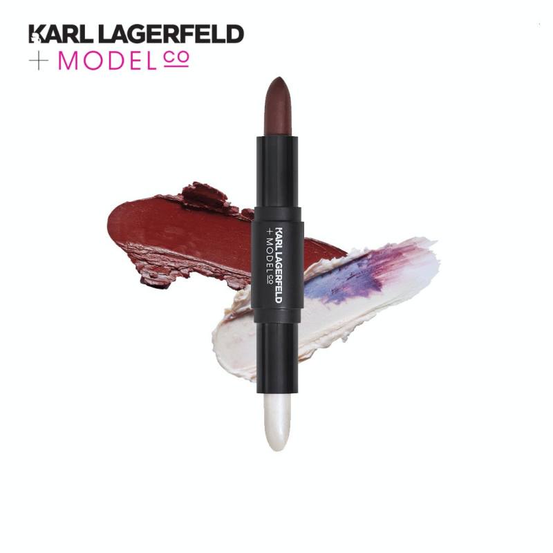 Karl Lagerfeld + ModelCo أحمر شفاه مزدوج Shade & Sculpt — صورة 2