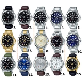 แท้ศูนย์ (กล่องดำ)Casio MTP ชาย MTP-VD01L MTP-VD01D MTP-VD01G Series แท้ประกันศูนย์ 1 ปี(8.MTP-VD01SG-9B)