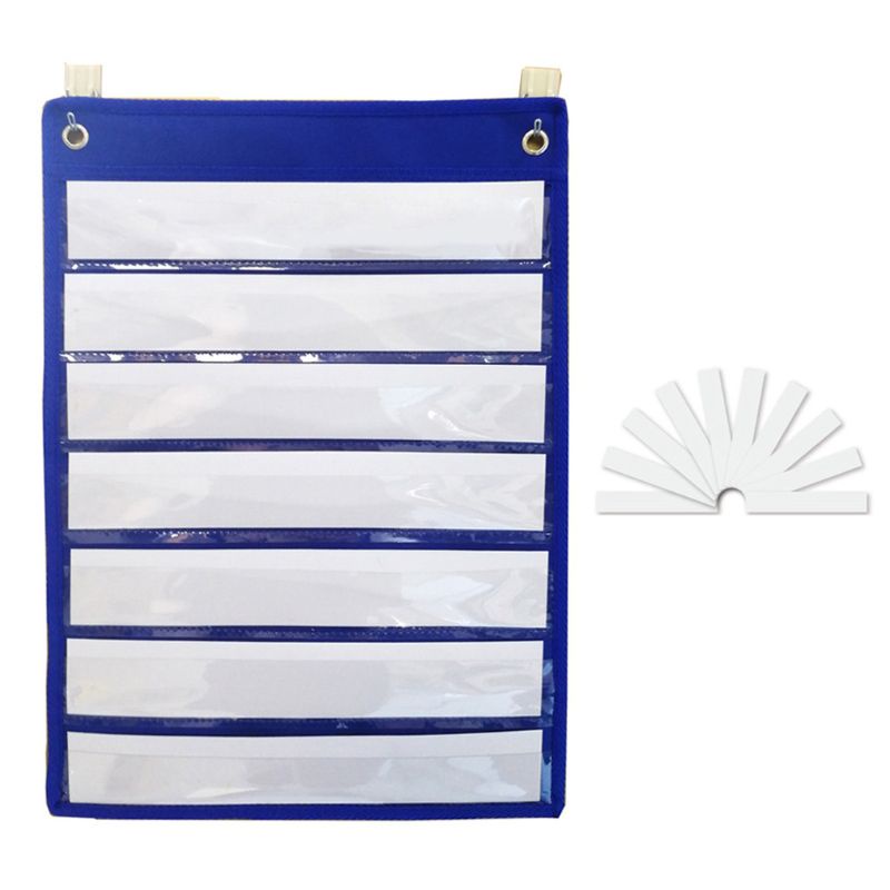 Hl แผนภูมิการจัดเก ็ บแขวนผนัง Ser Magnetic Pocket Chart Flash Cards Organizer Bag
