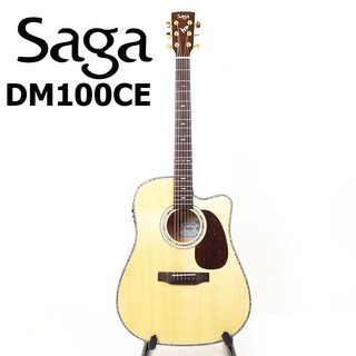 กีต้าร์โปร่งไฟฟ้า SAGA DM100CE พร้อมแถมกระเป๋า I ผ่อน0% นาน10เดือน