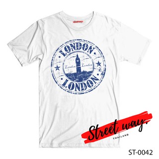 Street way ® เสื้อยืดลาย แนวสตรีท รุ่น LONDON [ST-0042]