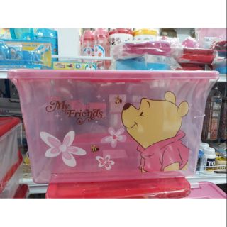 กล่องอเนกประสงค์ ขนาด 21x30x17cm. Pooh/mickeymouse/doraemon
