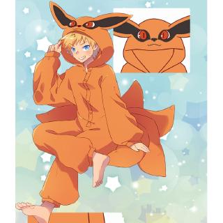 ช ดนอนช ดคอสเพลย ม ซ ป Anime Naruto Uzumaki Naruto Cosplay Costumes Kurama Pajamas Kyuubi Tail Jumpsuits Sleepwear Zipper Flannel Pyjamas Bathrobe New ราคาท ด ท ส ด