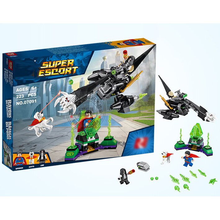 ตัวต่อ LEPIN NO.07091 Super Hero Superman & Krypto Team-Up 07091  จำนวน 223 ชิ้น