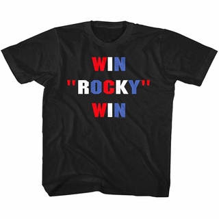 เสื้อยืดผ้าฝ้ายพิมพ์ลายแฟชั่นเสื้อยืด พิมพ์ลาย Win Rocky Win Balboa Boxing Merch Merch สไตล์ร็อคกี้ สําหรับเด็กผู้ชาย แล