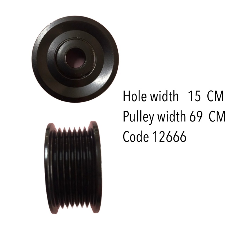 พู่เลย์ มู่เล่ย์ไดชาร์จ ND-อีซุซุ-ดีแม็ก-7PK Alternator Decoupler Pulley ISUZU D-max