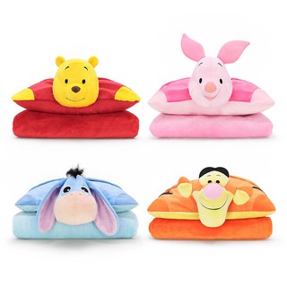 Disney ลิขสิทธิ์แท้ หมอนผ้าห่ม Pooh / Piglet / Eeyore / Tigger : Relax (Winnie the pooh)