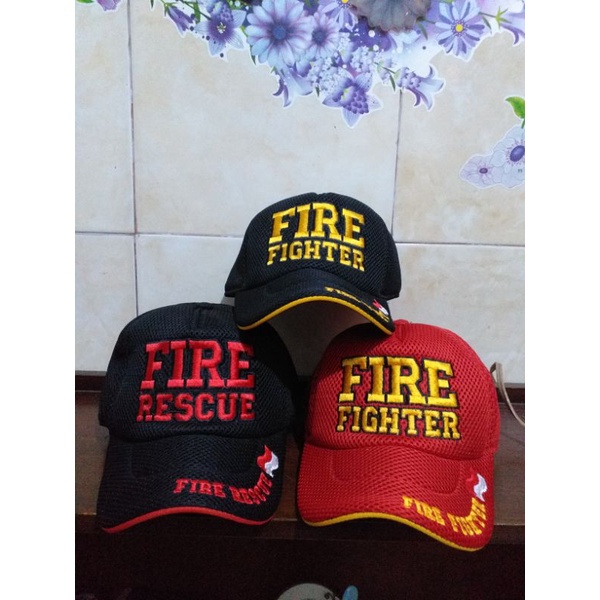 หมวกนักดับเพลิง / หมวกกู้ภัยดับเพลิง