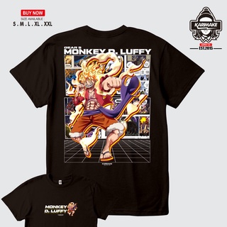 เสื้อยืด ลายการ์ตูนอนิเมะ One Piece MONKEY D LUFFY NIKA GEAR 5 FIFTH V3 - Karimake