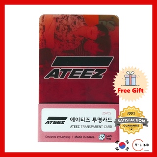 K-POP IDOL ATEEZ อะคริลิคโปร่งใส โฟโต้การ์ดคุณภาพสูง ชุด 25pcs