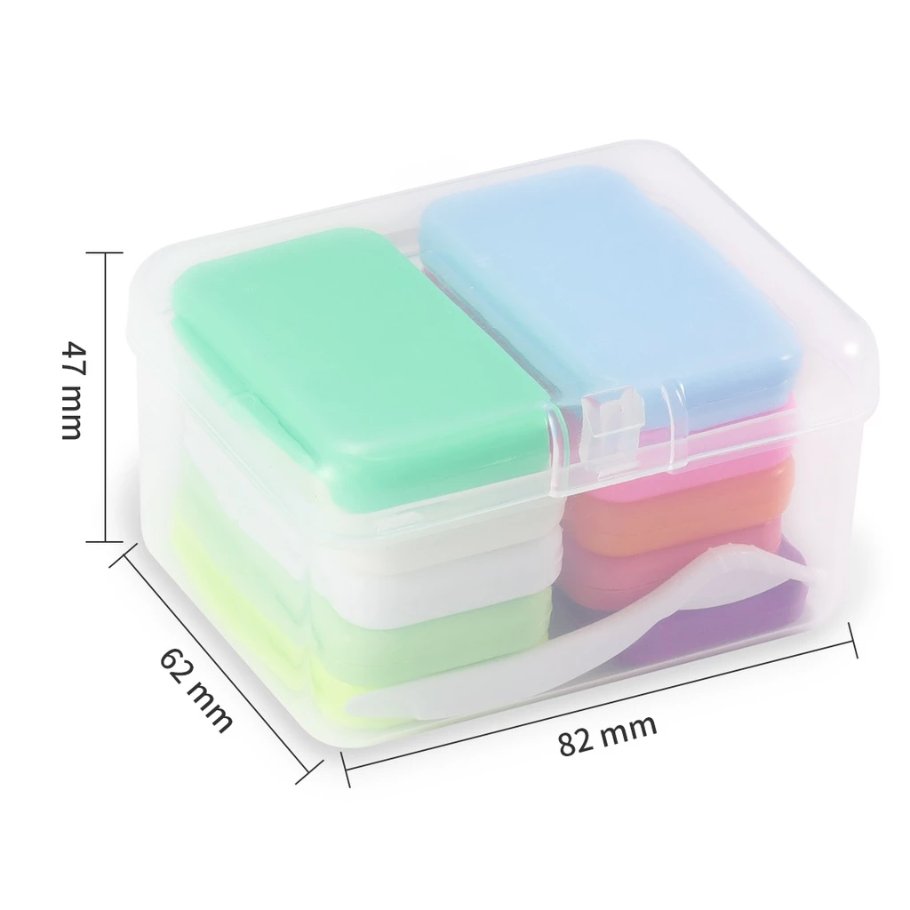 10 แพ็คผลไม้กลิ่นทันตกรรมจัดฟัน Ortho Wax พร้อมเครื่องมือฟัน Braces Gum Irritation