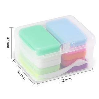 10 แพ็คผลไม้กลิ่นทันตกรรมจัดฟัน Ortho Wax พร้อมเครื่องมือฟัน Braces Gum Irritation