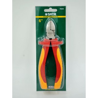 SATA คีมปากเฉียง 6" หุ้มฉนวน VDE 1000v. 94670232