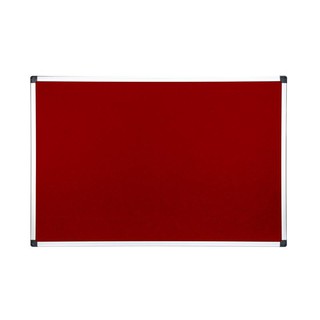 บอร์ดกำมะหยี่ขอบอลูมิเนียม 90x120 ซม. สีแดง ONE Aluminum edge 90x120 cm velvet board, red ONE