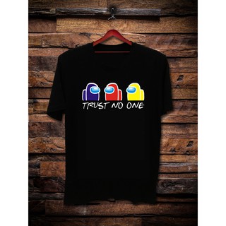 C43 / Us Trust No One Amoong เสื้อยืดลําลองแขนสั้นคอกลมพิมพ์ลาย Distro ไซส์ L &amp; Xl