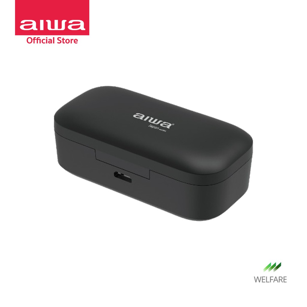 AIWA AT-X80R TWS Bluetooth Earphones หูฟังไร้สายแบบอินเอียร์ กันน้ำระดับ IPX4 Low Latency