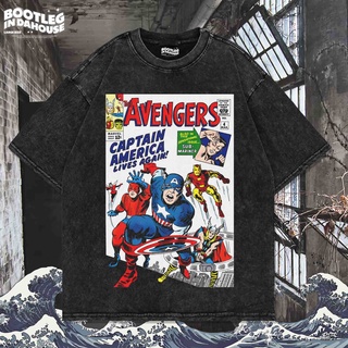 เสื้อยืด พิมพ์ลาย The AVENGERS OVERSIZE WASHING VINTAGE | เสื้อยืด โอเวอร์ไซส์ | เสื้อยืด ขนาดใหญ่ | เสื้อยืด ซักได้ | ห