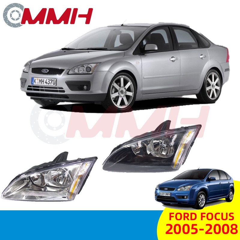 ไฟหน้ารถยนต์ สําหรับ Ford Focus MK2 Year (2005-2008) ไฟหน้าสำหรับ ไฟหน้า โคมไฟหน้า Headlamp Headlight ไฟหน้า​โปรเจค​เตอร์​ โคมไฟหรถยนต์ เลนส์กระจก​ head lamp head light front lamp ไฟหน้าโปรเจคเตอร์ไฟหน้าแต่ง