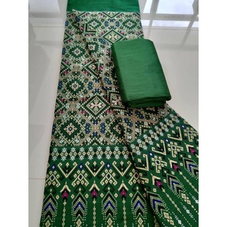 ผ้าไหมแกมฝ้าย ทอลายกาฬสินธิ์ ผ้ายังไม่ได้ตัดเย็บ ผ้าไทยของฝา…