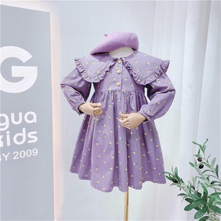 ชุดเดรส Sundress แขนยาว Princess สําหรับเด็ก