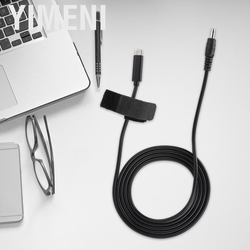 yimeni ashata ac อะแดปเตอร์สายเคเบิ้ล dc plugs 19v 65 w pd induction chip usb to 4 . 5 มม. x 3 . 0 มม. #8