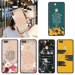 เคสโทรศัพท์มือถือ ซิลิโคนนุ่ม ลายดอกไม้ คัมภีร์ไบเบิล 17FD สําหรับ Realme C2 C3 C21Y C12 C15 C17 C20 C21 C11 2020 2021 C25Y