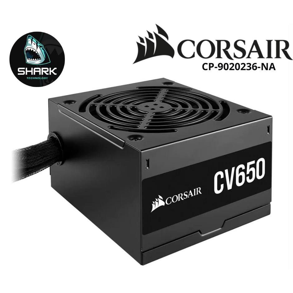 POWER SUPPLY (อุปกรณ์จ่ายไฟ) CORSAIR CV650 - 650W 80 PLUS BRONZE (CP-9020236-NA)